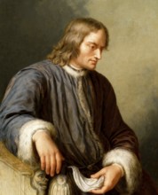 Portrait of Lorenzo I de Medici, or Lorenzo the Magnificent, 1449 - 1492, an Italian politician and