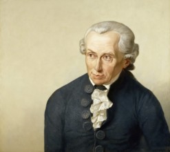 Immanuel Kant, 1724 - 1804, German philosopher of the Enlightenment, digitally edited according to