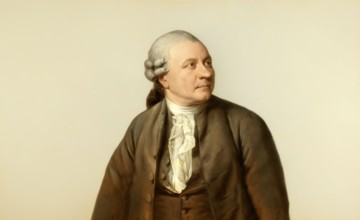 Portrait of Friedrich Gottlieb Klopstock, 1724 - 1803, German poet, digitally edited according to a