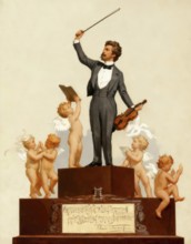 The Blue Danube, Johann Baptist Strauss II, 1825 – 1899, Austrian composer and violinist, 1879,