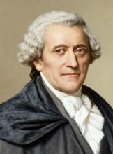 Portrait of Friedrich Gottlieb Klopstock, 1724 - 1803, German poet, digitally edited