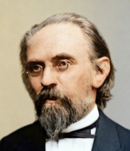 Richard August Carl Emil Erlenmeyer, 1825 – 1909, German chemist, digitally edited