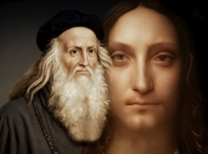 Leonardo da Vinci, 1452 - 1519, Italian painter, sculptor, architect and engineer, the painting