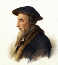 Johannes Calvin or Jean Cauvin, 1509 - 1564, reformer and founder of Calvinism
