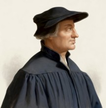 Ulrich Zwingli, 1484 - 1531, a Swiss theologian and reformer of Zurich