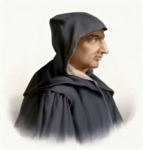 Girolamo Hieronymus Savonarola, 1452-1498, an Italian Dominican and preacher of repentance