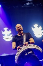 Coen Janssen, keyboardist from Epica, live on Arcane Dimensions Tour 2026 at Munich's Zenith on 17