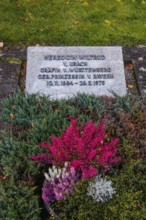 Tombstone of Duchess Wiltrud of Urach, Countess of Württemberg, née Princess of Bavaria, 1884 to