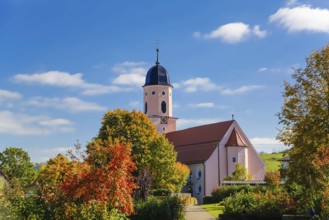 Roman Catholic parish church of St. Martin, baroque hall church from 1717—19, design by Franz Beer,