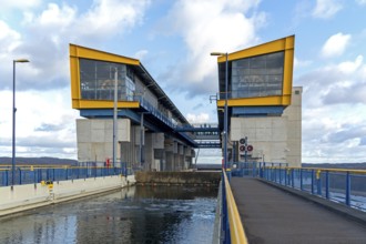 New boat lift, Niederfinow, Brandenburg, Germany