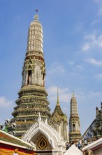 Pagodas and temple tower of the Wat Arun Buddhist temple, Bangkok, Thailand's metropolis, Thailand