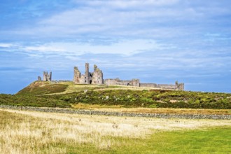 Ruins of Dunstanburgh Castle, Northumberland Coast, England, UK