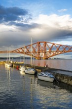 Forth Bridge, Queensferry Crossing, Forth Estuary, Scotland, UK