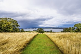 View of Forth Estuary from House of the Binns, Linlithgow, Scotland, UK