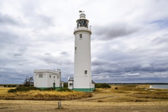 Hurst Point Lighthouse and Hurst Castle, Hurst Spit, Milford on Sea, Lymington, Hampshire, UK