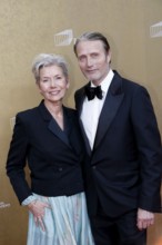 Hanne Jacobsen and Mads Mikkelsen arriving at the European Film Awards at the House of World