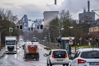 Hüttenwerke Krupp-Mannesmann, HKM in Duisburg-Hüttenheim, 2 blast furnaces, gas power plant cooling
