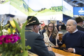 The Bavarian Wool Queen in the Hall of Bavaria at the Green Week at the exhibition center in Berlin