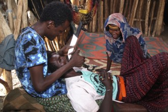 Appropriate tooth sharpening in Muhammad's Hut, Ahmedela, Tigray, Ethiopia