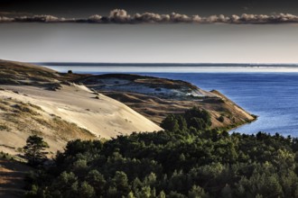 Impressive sand dunes in the protected area of Nagils, Nagils, nature reserve, Lithuania