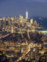 Lower Manhattan skyline, Edge, New York, USA