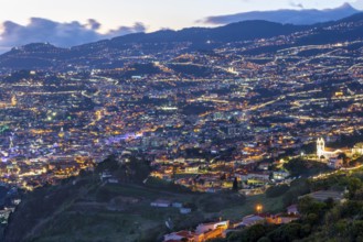 Dusk over Funchal, Madeira, Portugal