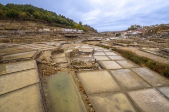 Ancient complex of salt flats and evaporation terraces for producing salt, forming a unique