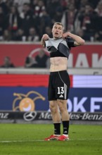 Rasmus Kristensen Eintracht Frankfurt SGE (13) disappointed MHPArena, MHP Arena Stuttgart,