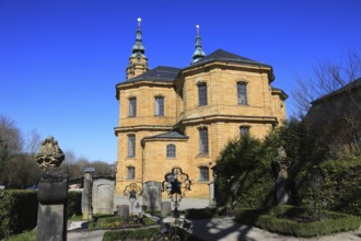 Pilgrimage church Basilica Vierzehnheiligen near Bad Staffelstein, Lichtenfels district,