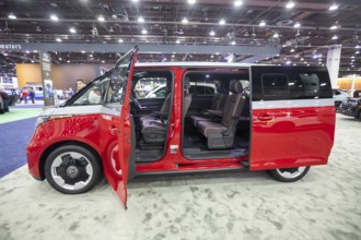 Detroit, Michigan USA - 14 January 2026 - The VW ID Buzz on display at the Detroit Auto Show