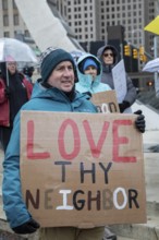 Detroit, Michigan USA - 10 January 2026 - Activists rally to protest the killing of Renee Nichole