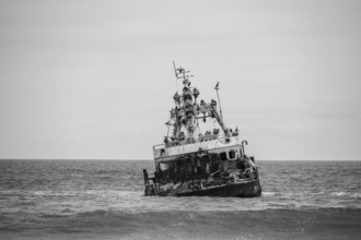 Zeila shipwreck on the Skeleton Coast, Dorob National Park, Namibia