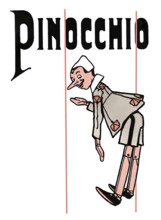 Front cover of the fairy tale novel The Adventures of Pinocchio by Carlo Lorenzini, 1826 – 1890,