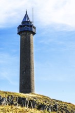 Waterloo Monument over Scottish fields and farms, Jedburgh, Scotland, UK