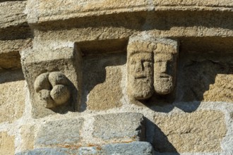 Natural regional park of Livradois Forez. Roman church Saint-Hilaire of Saint-Hilaire village.