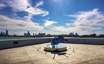 Rintaro Fuse, artwork a sundial for the night without end on the roof of Louvre Abu Dhabi, United