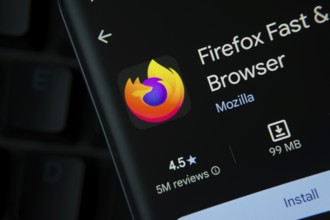 Dhaka, Bangladesh- 27 July 2025: (...) app from Google Playstore is displayed on a smartphone