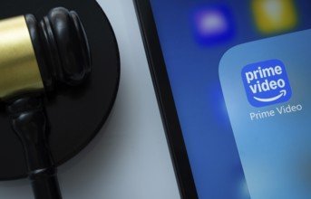 Dhaka, Bangladesh- 05 March 2025: A close up of an iPad screen displaying the Amazon Prime Video