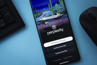 Dhaka, Bangladesh - 10 Mar 2025: Perplexity app is displayed on smartphone screen