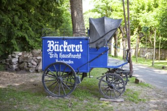 Historic bakery sales cart, European Bread Museum, Ebergötzen, District of Göttingen, Lower Saxony,