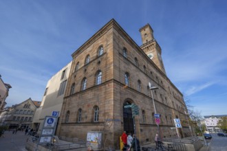 Town Hall, built 1840 to 1844, the tower is a replica of the Palazzo Vecchio in Florence, Königstr