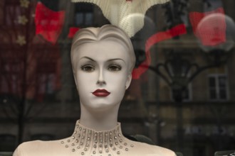 Head of a vintage mannequin from the 1950s, Bavaria, Germany