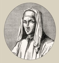 Portrait of Guido of Arezzo, 992 – after 1033, Italian Benedictine monk, music theorist and