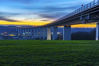 The Ruhr Valley Bridge, motorway bridge of the A52 motorway, across the Ruhr Valley near
