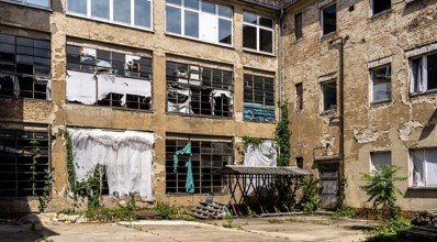 Former VEB Medizin- und Gerätetechnik building in Potsdam, Brandenburg, Germany