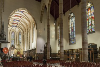 Interior view, Dominican Church, Église des Dominicains, Colmar, Haut-Rhin Department, Alsace,