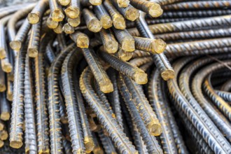 Reinforcing steel for the reinforced concrete foundation of a wind turbine, a mesh of rebar and