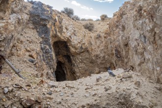 Tonopah, Nevada - The Tonopah Historic Mining Park. Mining began here in 1900 with the discovery of