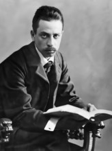 Portrait of Rainer Maria Rilke, 1875 – 1926, Austrian poet and novelist, digitally edited
