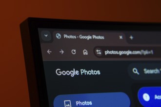 Dhaka, Bangladesh- 02 June 2025: Close-up of a computer screen displaying the Google Photos web
